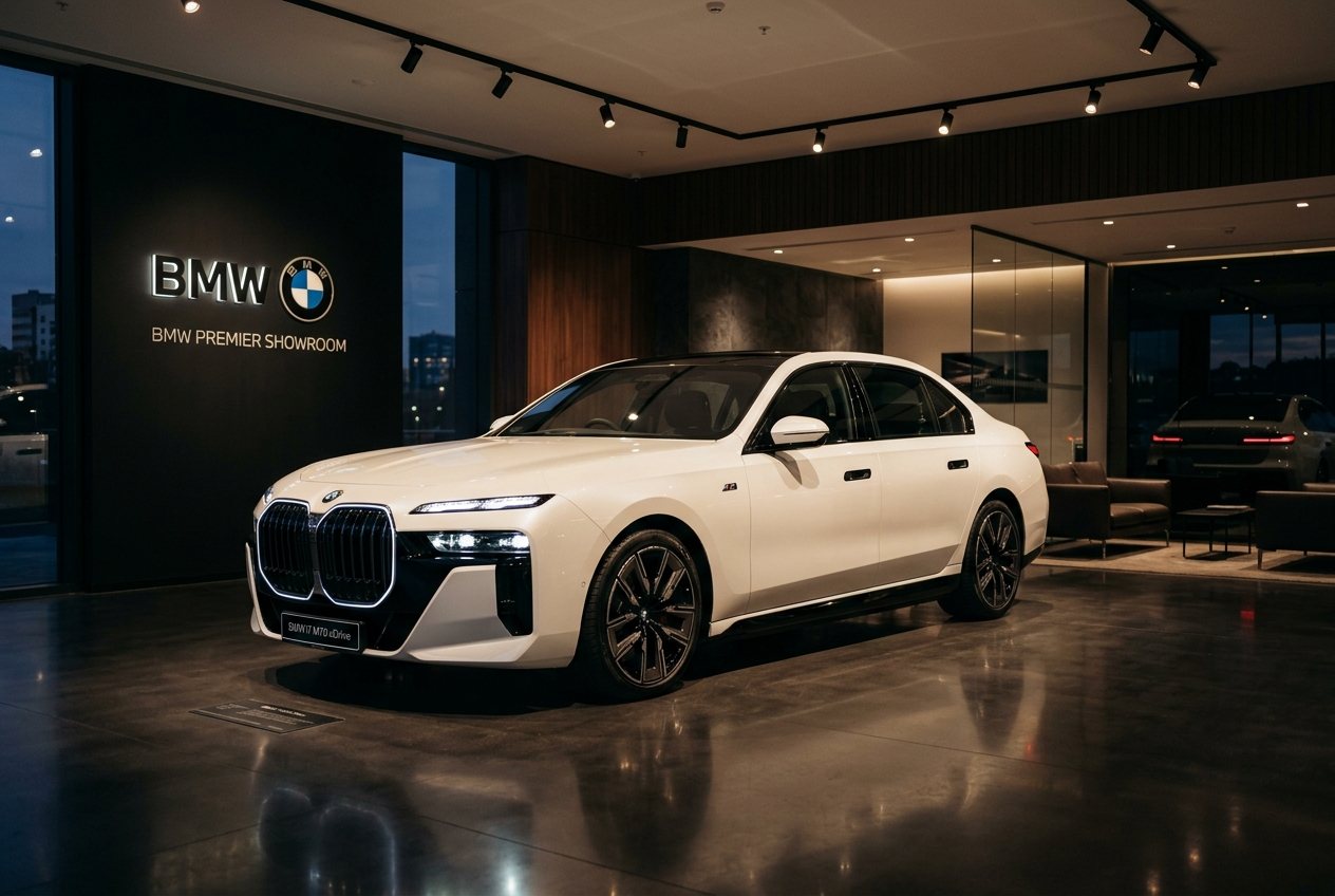 BMW in showroom